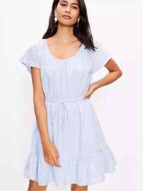 Loft Beach Cotton Eyelet Dress